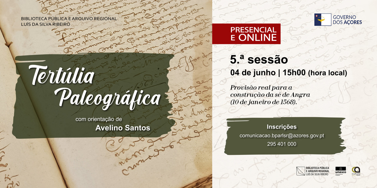 5.ª Tertúlia Paleográfica