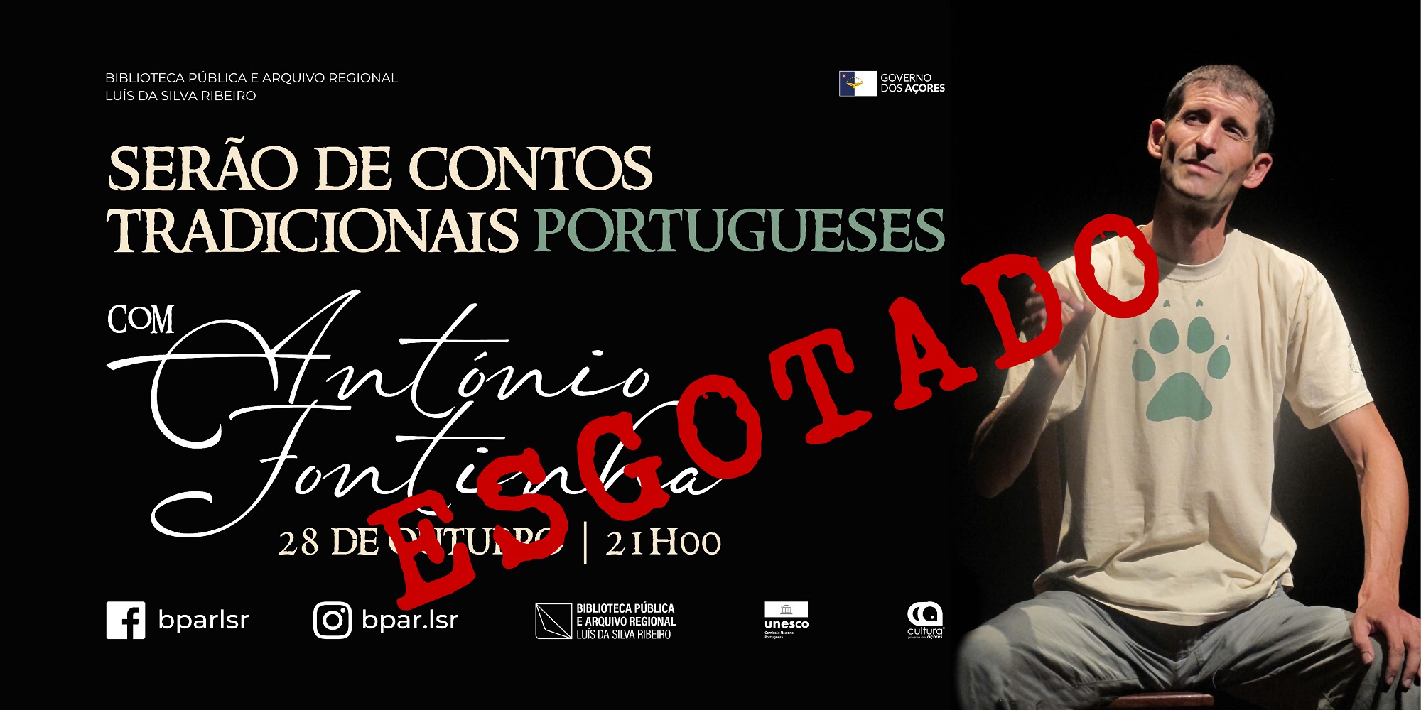 Serão de Contos Tradicionais com António Fontinha