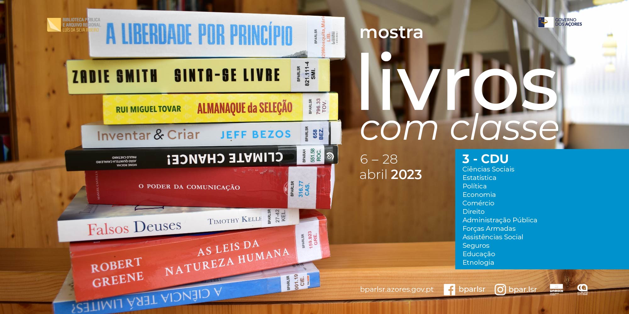 Mostra | Livros com Classe [Classe 3 – CDU]