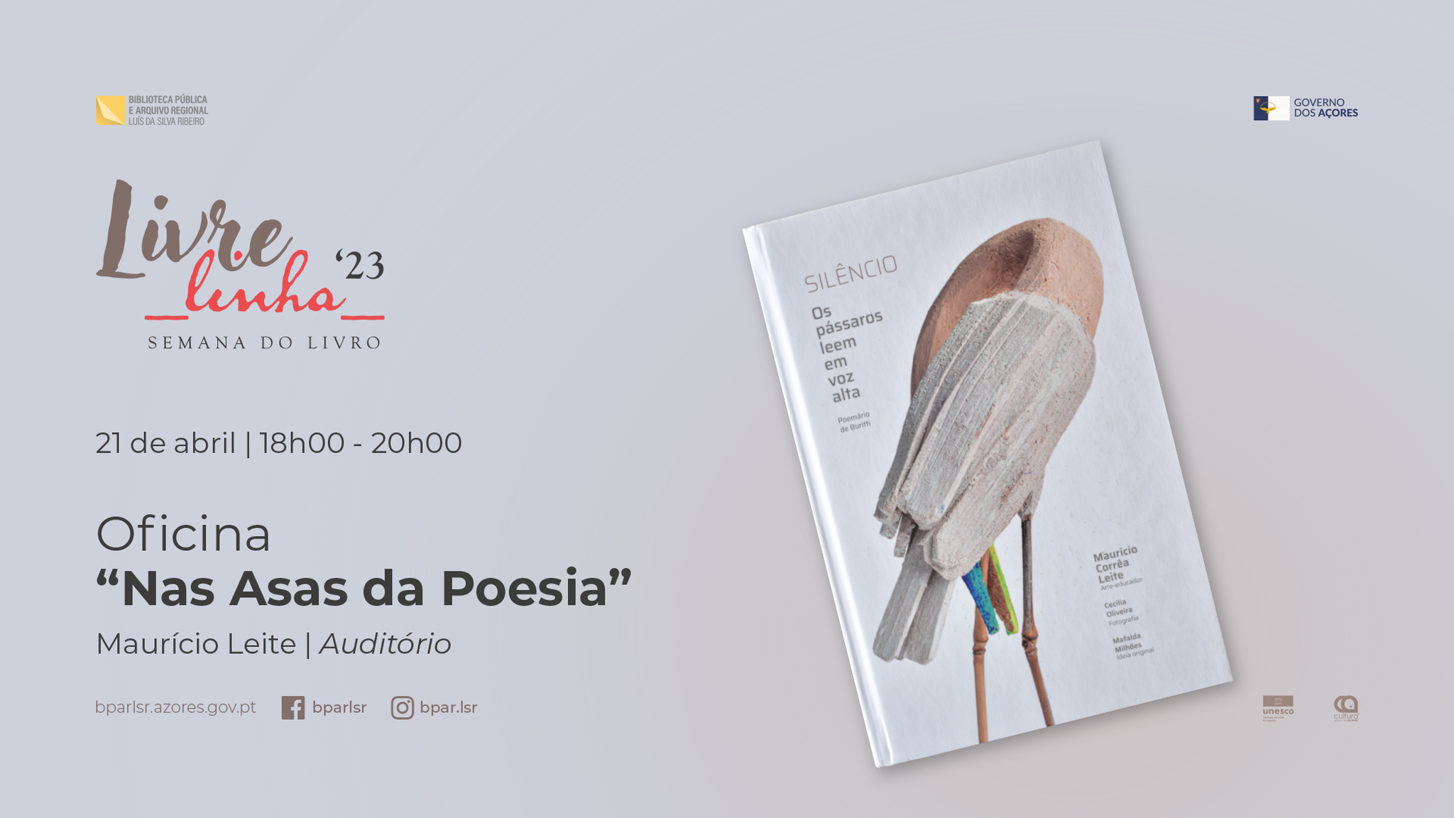 Oficina de Poesia | “Nas asas da poesia”