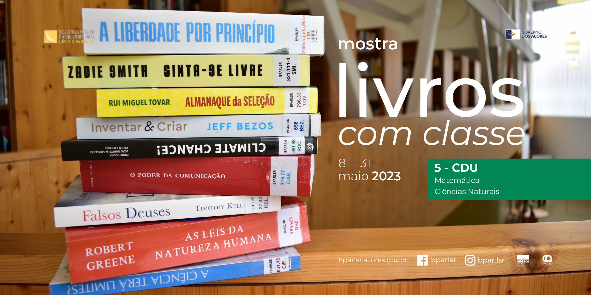 Mostra | Livros com Classe [Classe 5 – CDU]