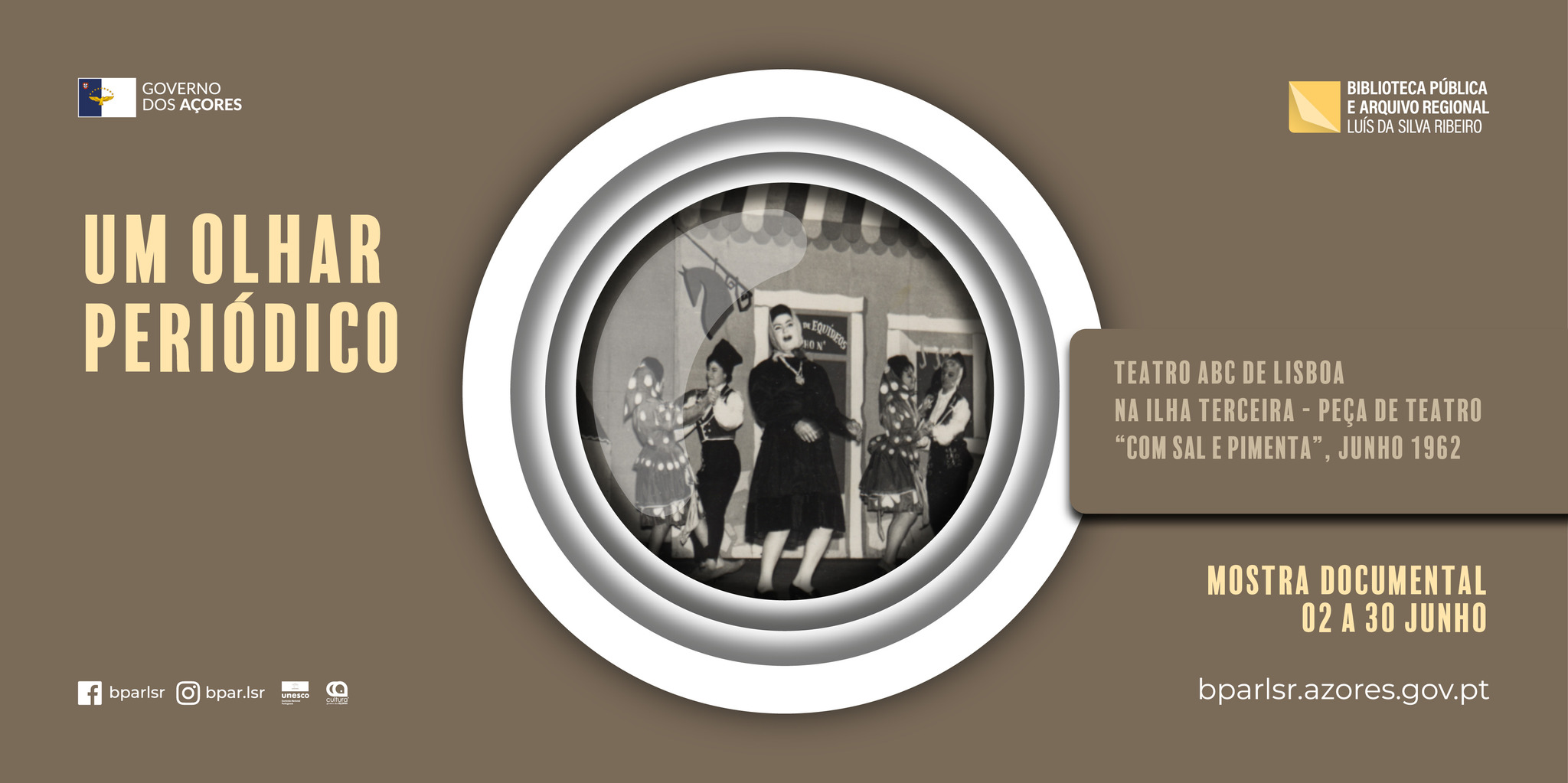 Um Olhar Periódico | Teatro ABC de Lisboa na ilha Terceira – Peça de teatro “Com Sal e Pimenta”, junho 1962