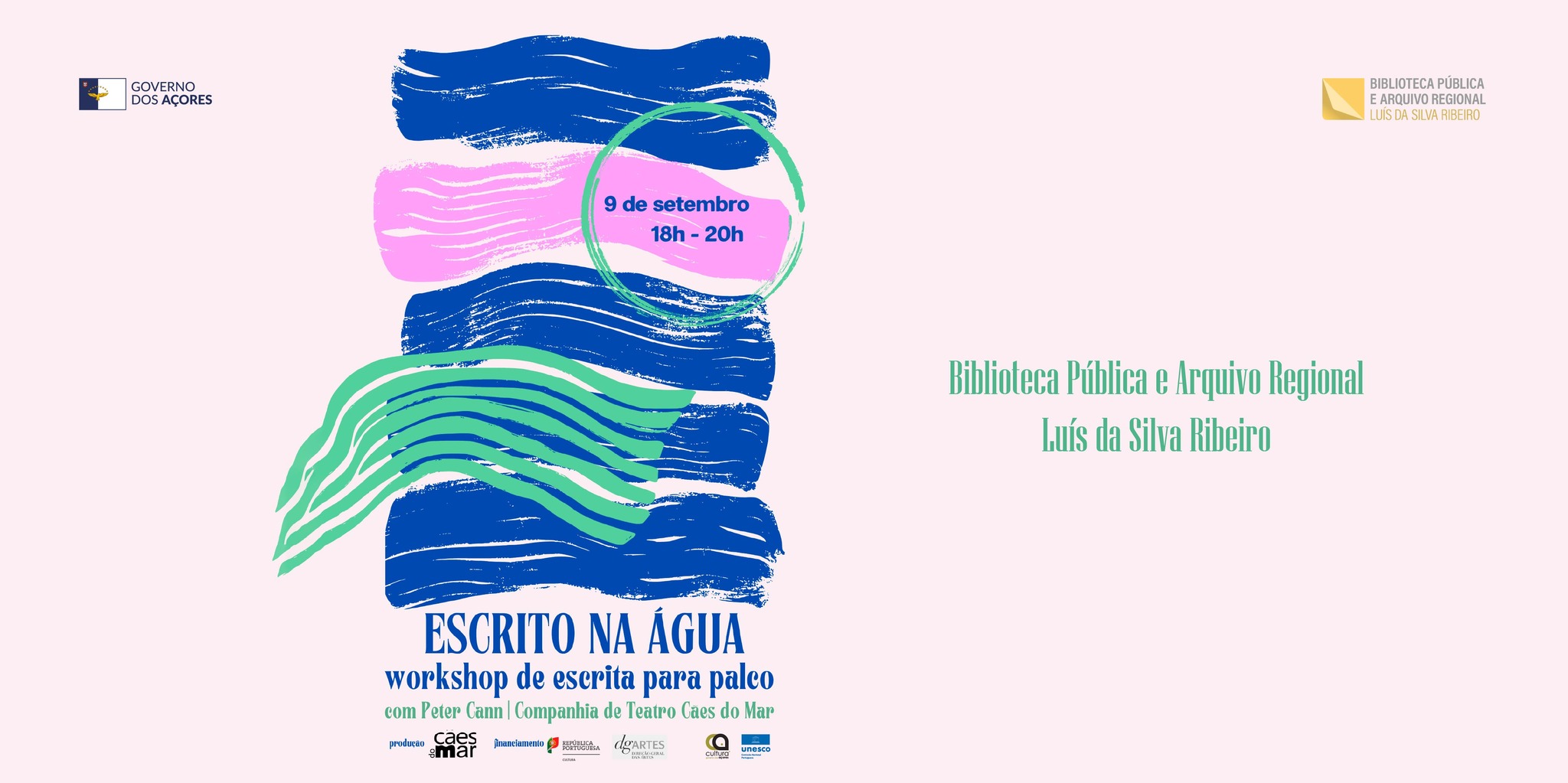Workshop | Escrito na Água, por Peter Cann