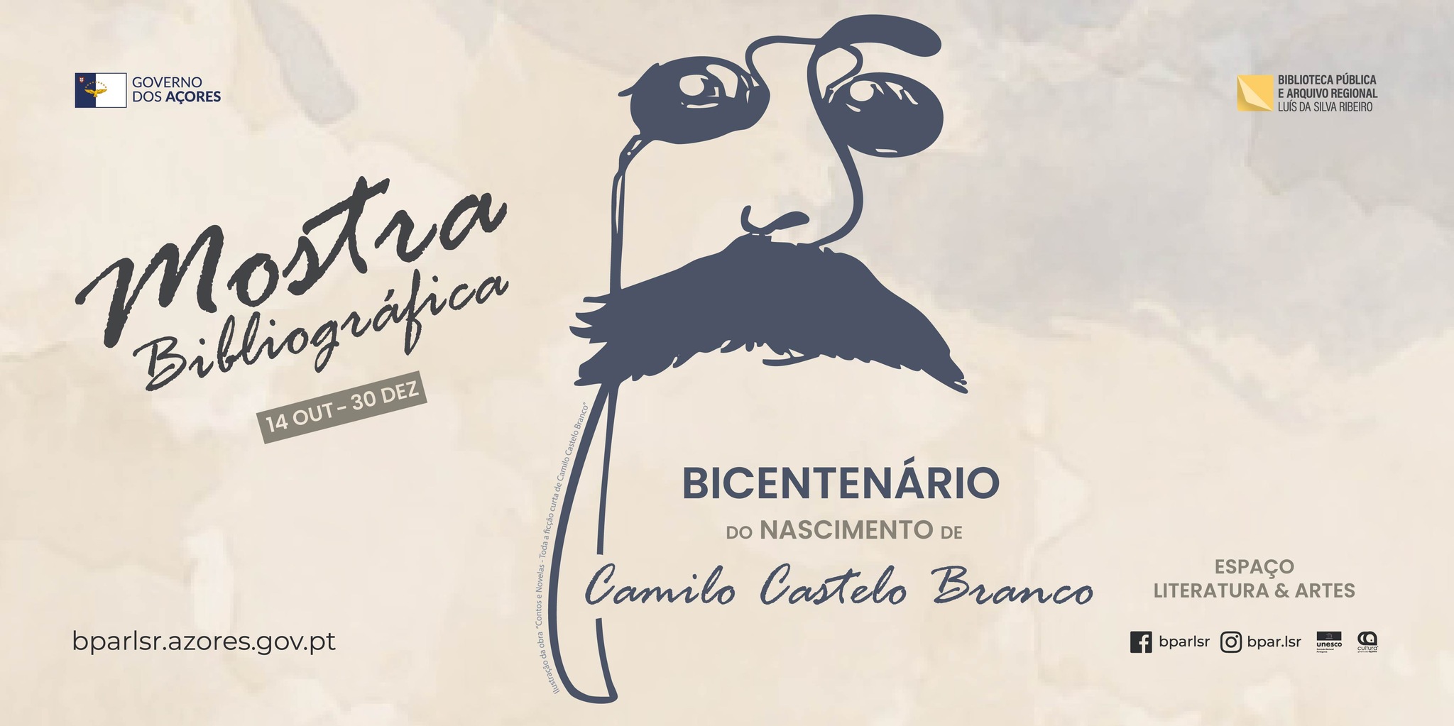Mostra Bibliográfica| Bicentenário do Nascimento de Camilo Castelo Branco