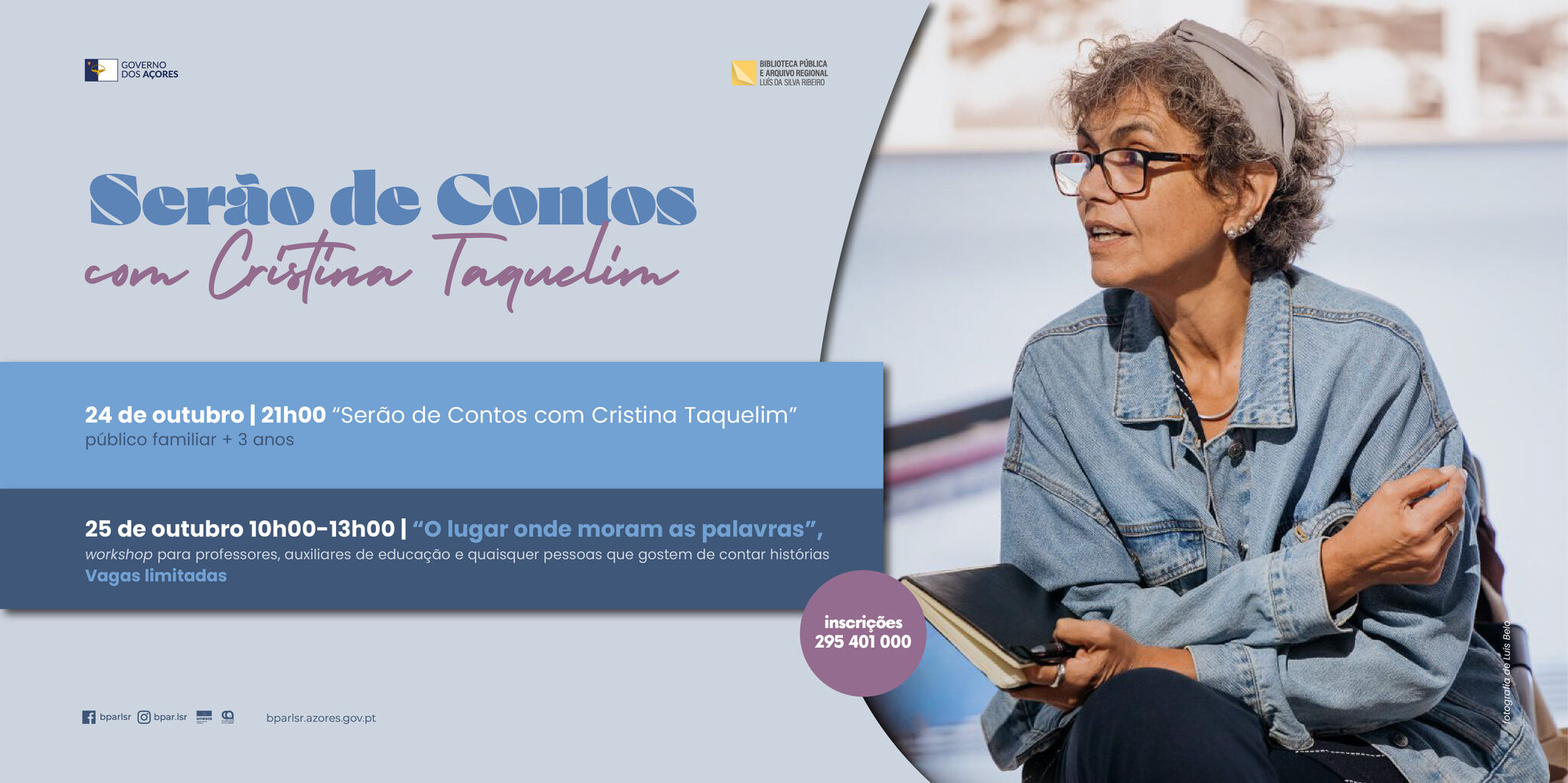 Serão de Contos com Cristina Taquelim