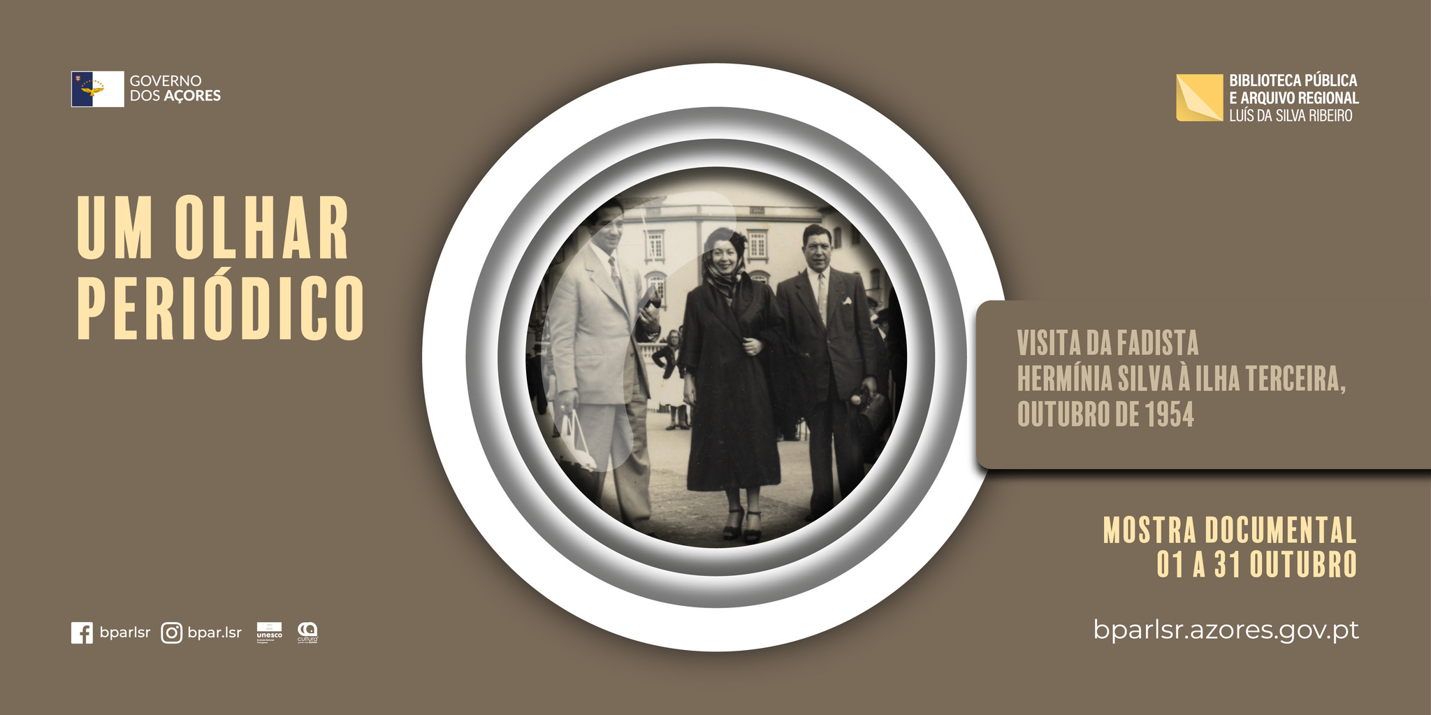 Um Olhar Periódico | Visita da fadista Hermínia Silva à Ilha Terceira, outubro de 1954