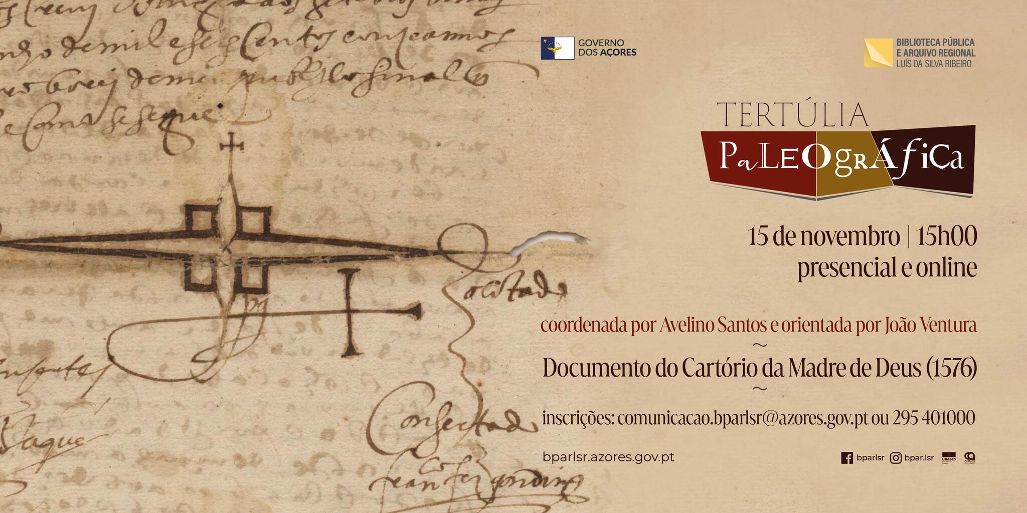 Website da Biblioteca | Tertúlia Paleográfica