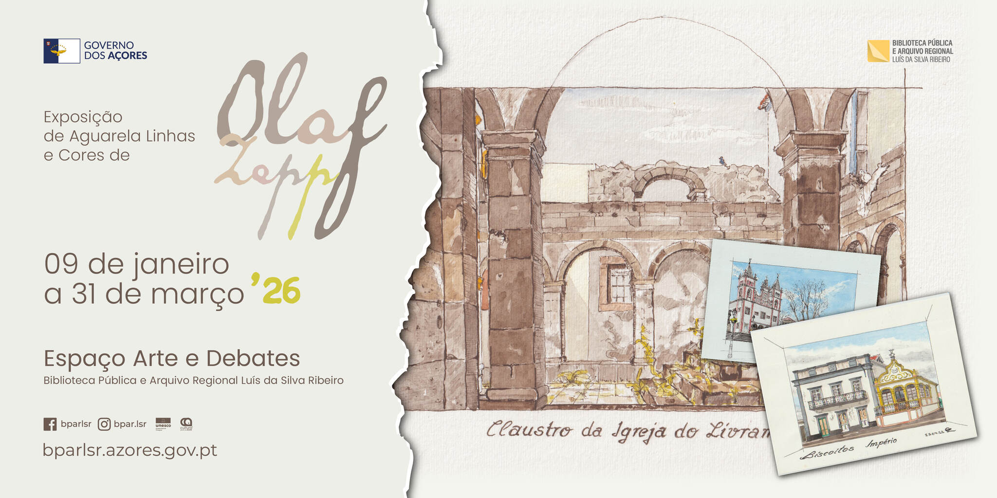 Exposição de Aguarela | Linhas e Cores