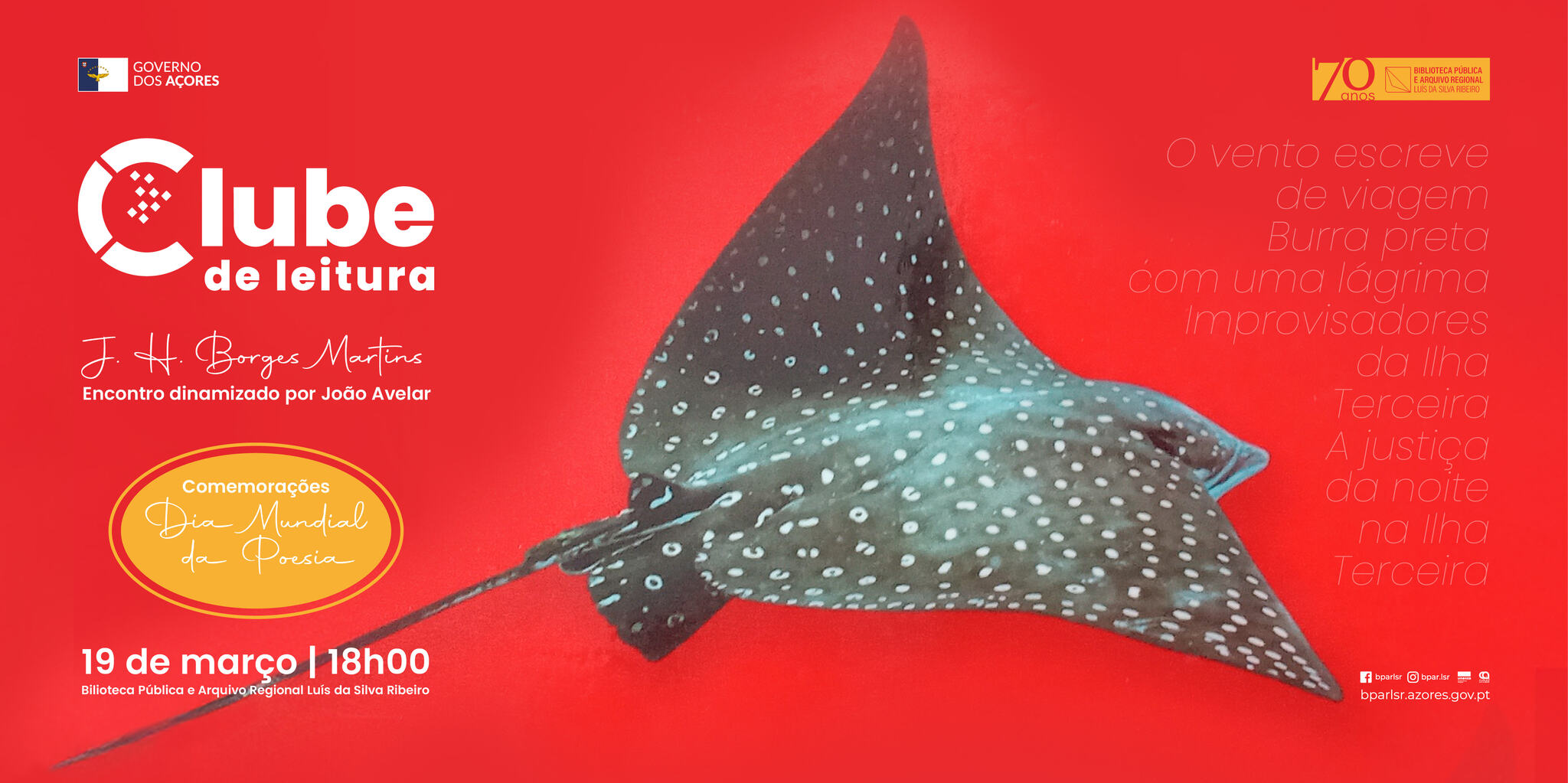 Clube de Leitura Folhas de Quinta | Homenagem a J. H. Borges Martins