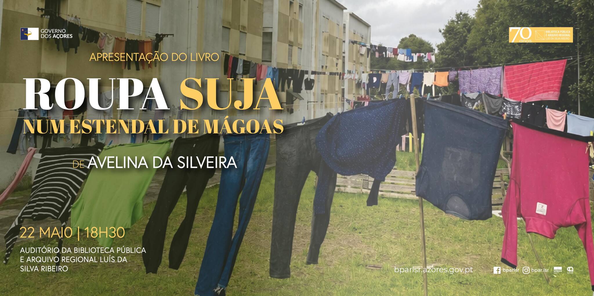 Apresentação do livro “Roupa suja num estendal de mágoas” de Avelina da Silveira