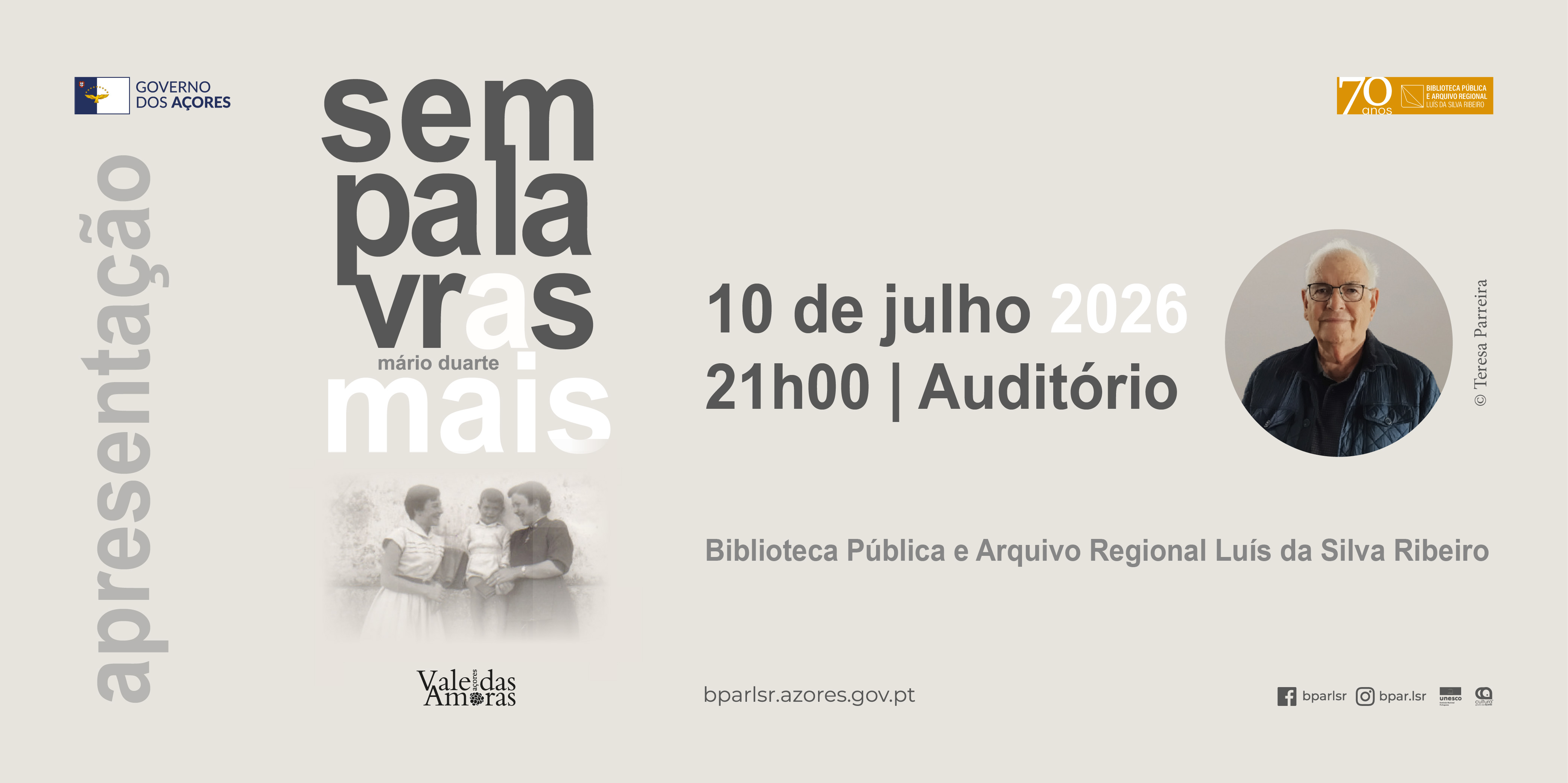Apresentação do Livro | Sem palavras a mais, de Mário Duarte